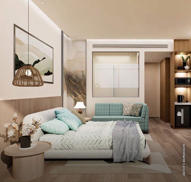 Guest rooms at JP North Imperial Greens